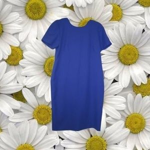 1990s vintage plus size blue dress 14 1x